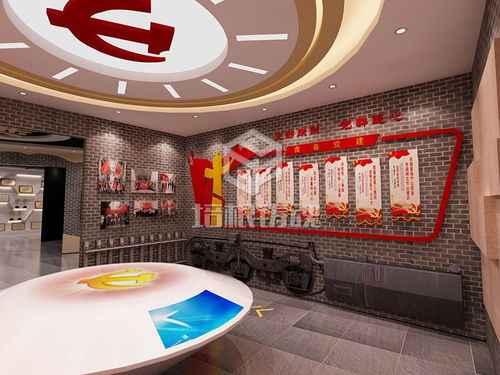 红色党建互动设计 多媒体互动展厅与党建教育智慧馆的创新融合